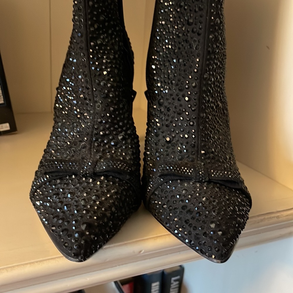 INC rhinestone embellished ankle boots size 9M - Picture 3 of 6